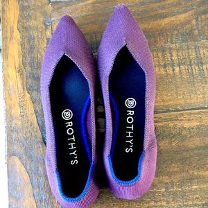Rothy’s Maroon “The Point” flats